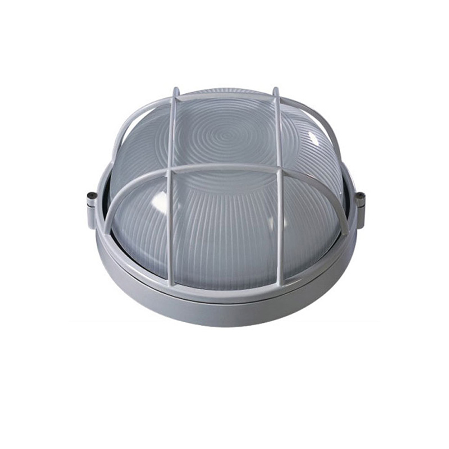 Tortuga Redonda Con Rejilla Blanca Rosca E/27 Ip54 2