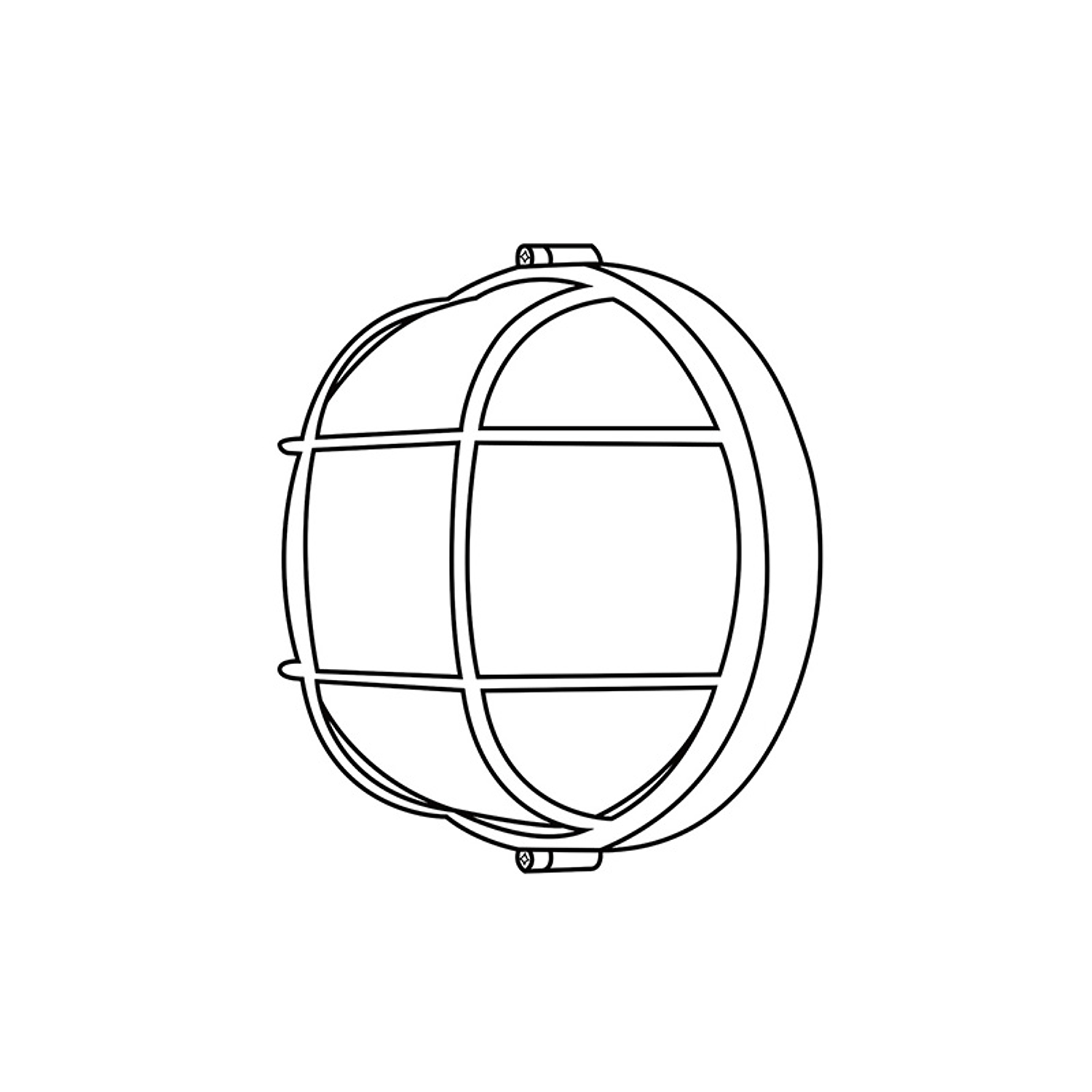Tortuga Redonda Con Rejilla Blanca Rosca E/27 Ip54 3