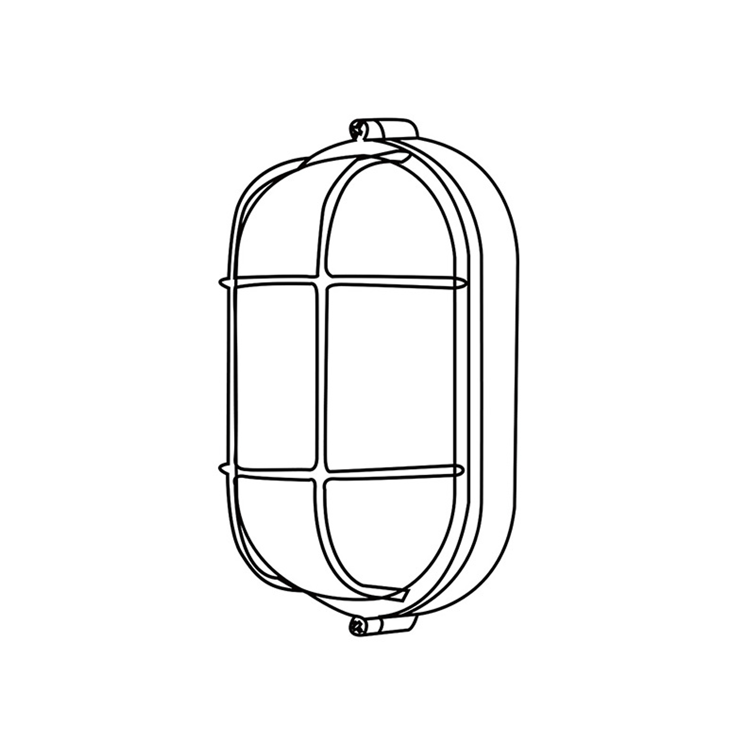 Tortuga Ovalada Con Rejilla Blanca Rosca E/27 Ip54 2