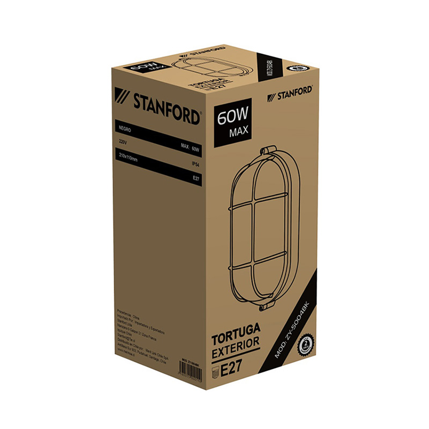 Tortuga Ovalada Con Rejilla Blanca Rosca E/27 Ip54 1