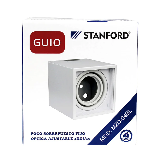 Foco Techo Sobrepuesto Gu10 Blanco