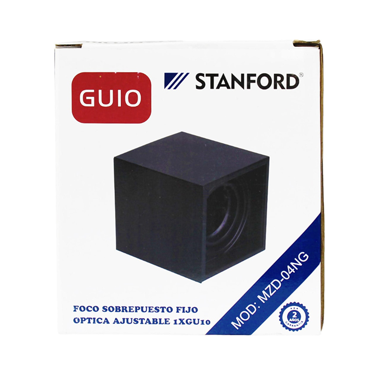 Foco Techo Sobrepuesto Gu10 Negro 2