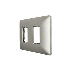 Placa Doble C/Soporte (Champange)