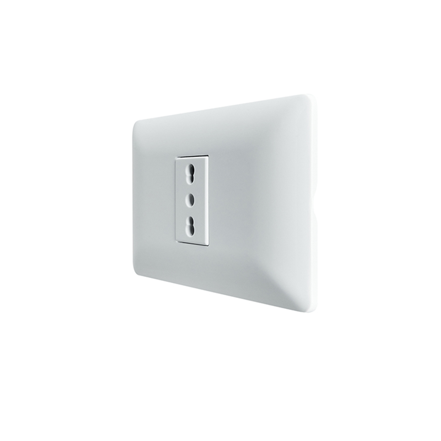 Enchufe de Pared Simple Bipaso 10/16A 250V (Blanco) 2