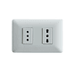 Enchufe de Pared Simple 10A + Enchufe de Pared Simple Bipaso 10/16A 250V (Blanco) - Miniatura 1