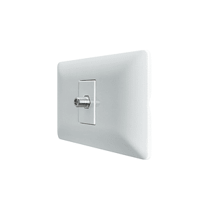 Toma Coaxial Rg6 (Blanco)