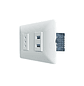 Enchufe de Pared Simple 10A(1 Ud Tz1104) 250V + Toma Usb (Blanco) - Miniatura 1
