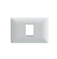 Placa Simple C/Soporte (Blanco) - Miniatura 2
