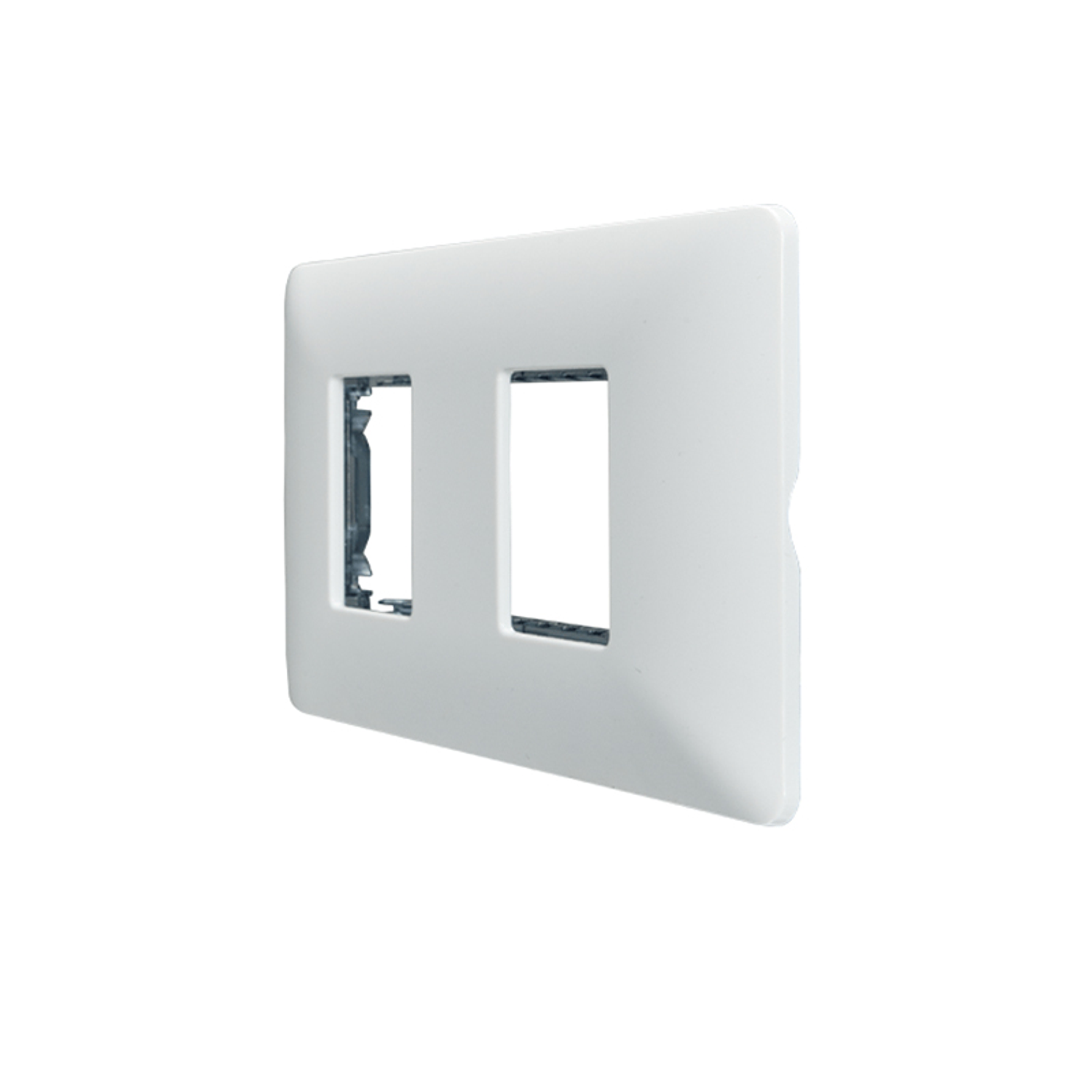 Placa Doble C/Soporte (Blanco) 1