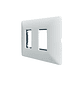 Placa Doble C/Soporte (Blanco) - Miniatura 1