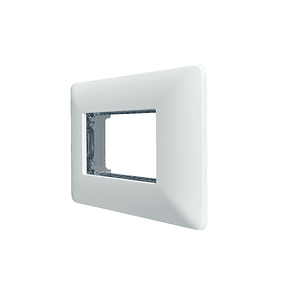 Placa Triple C/Soporte (Blanco)