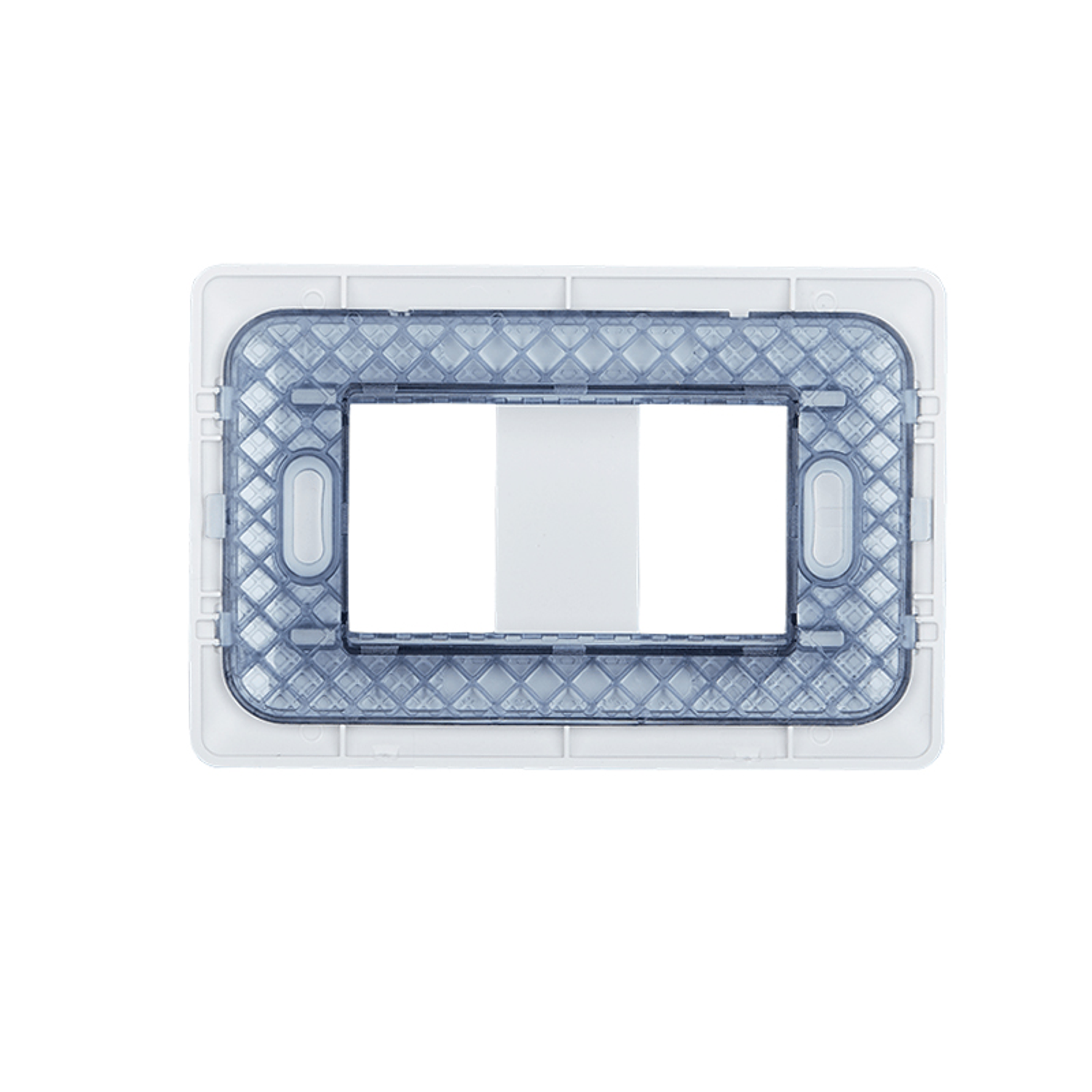 Placa Doble C/Soporte (Blanco) 3