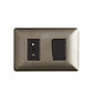 Interruptor Eléctrico Simple (9/12) + Enchufe de Pared Simple 10A 250V (Café) - Miniatura 2