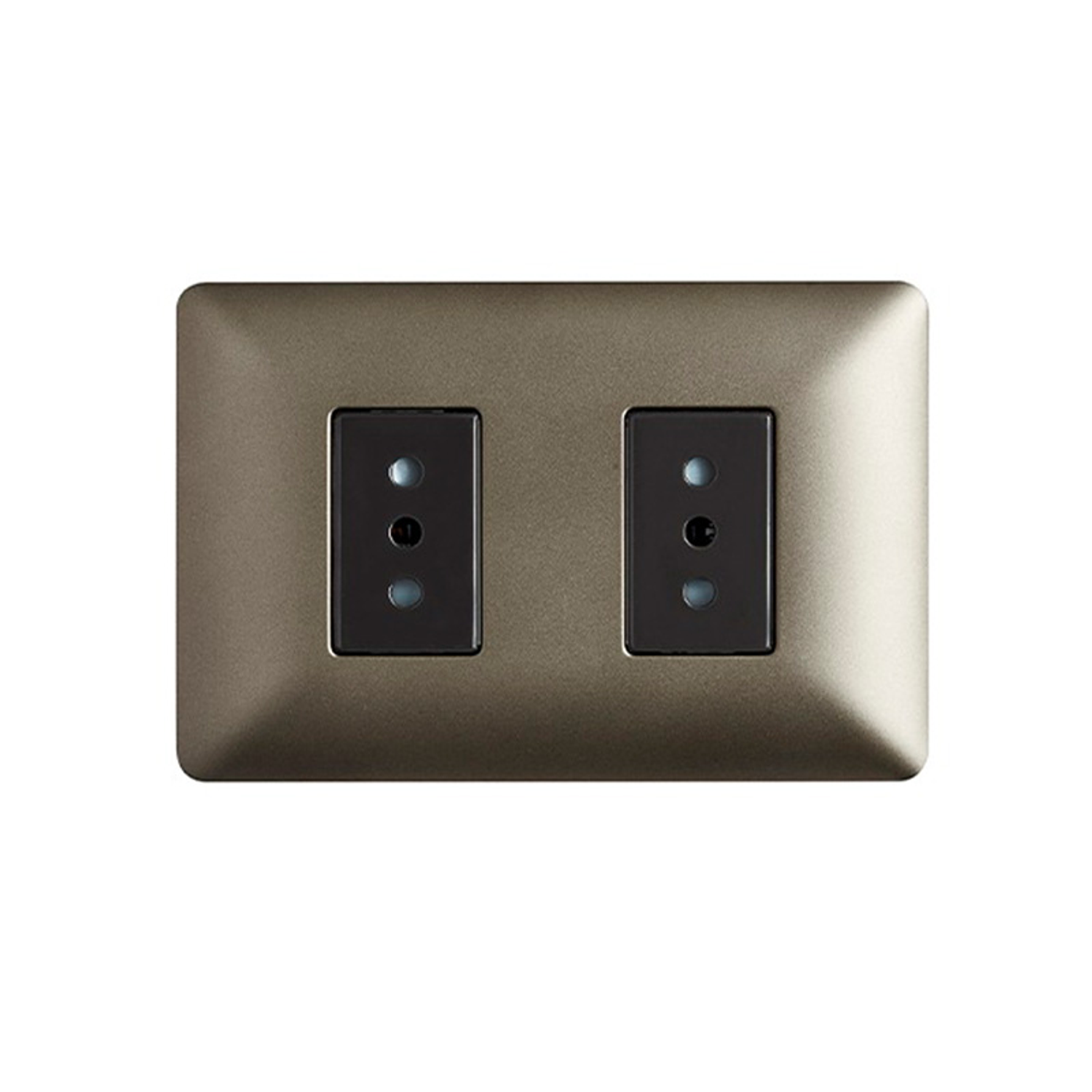 Enchufe de Pared Doble 10A 250V (Café) 2