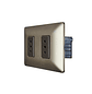 Enchufe de Pared Doble 10A 250V (Café) - Miniatura 1