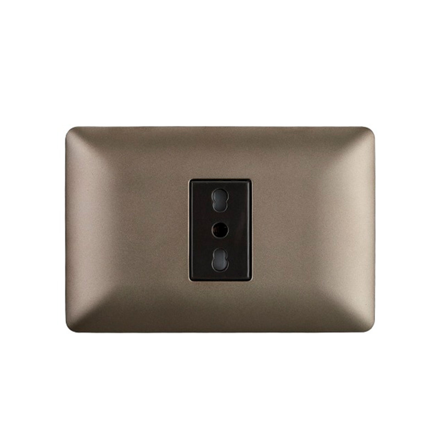 Enchufe de Pared Simple Bipaso 10/16A 250V (Café) 2