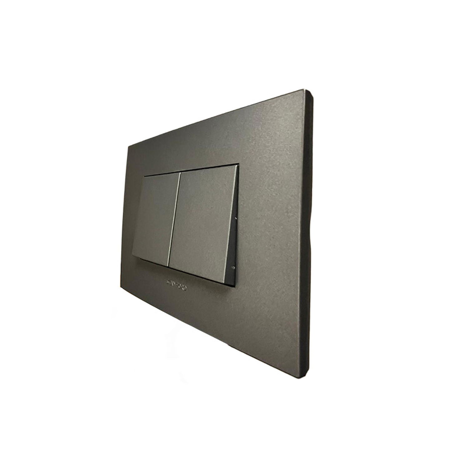 Interruptor Eléctrico Doble Teclon (9/15) 10A 250V (Grafito) 1