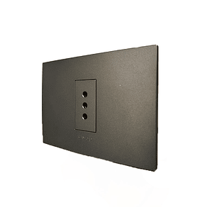 Enchufe de Pared Simple 10A 250V (Grafito)