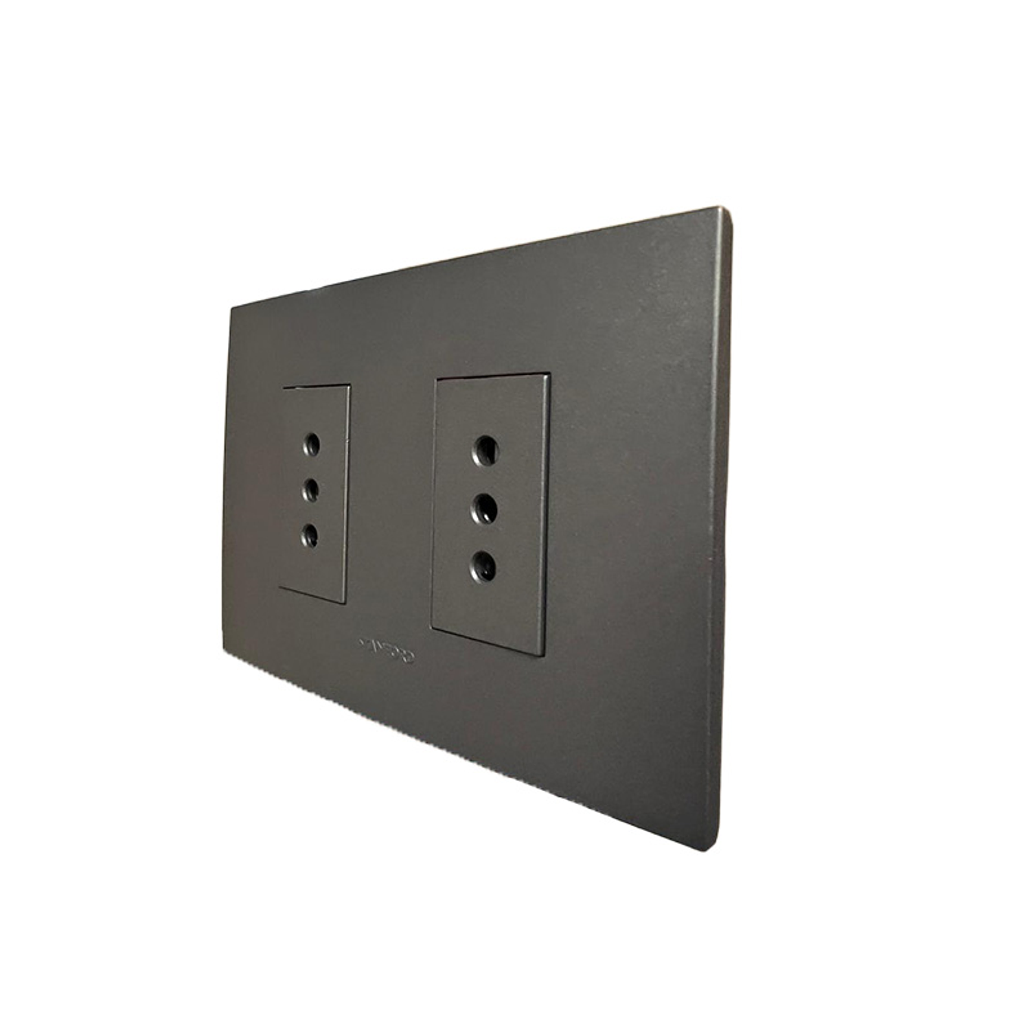 Enchufe de Pared Doble 10A 250V (Grafito) 1