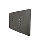 Enchufe de Pared Doble 10A 250V (Grafito) - Miniatura 1