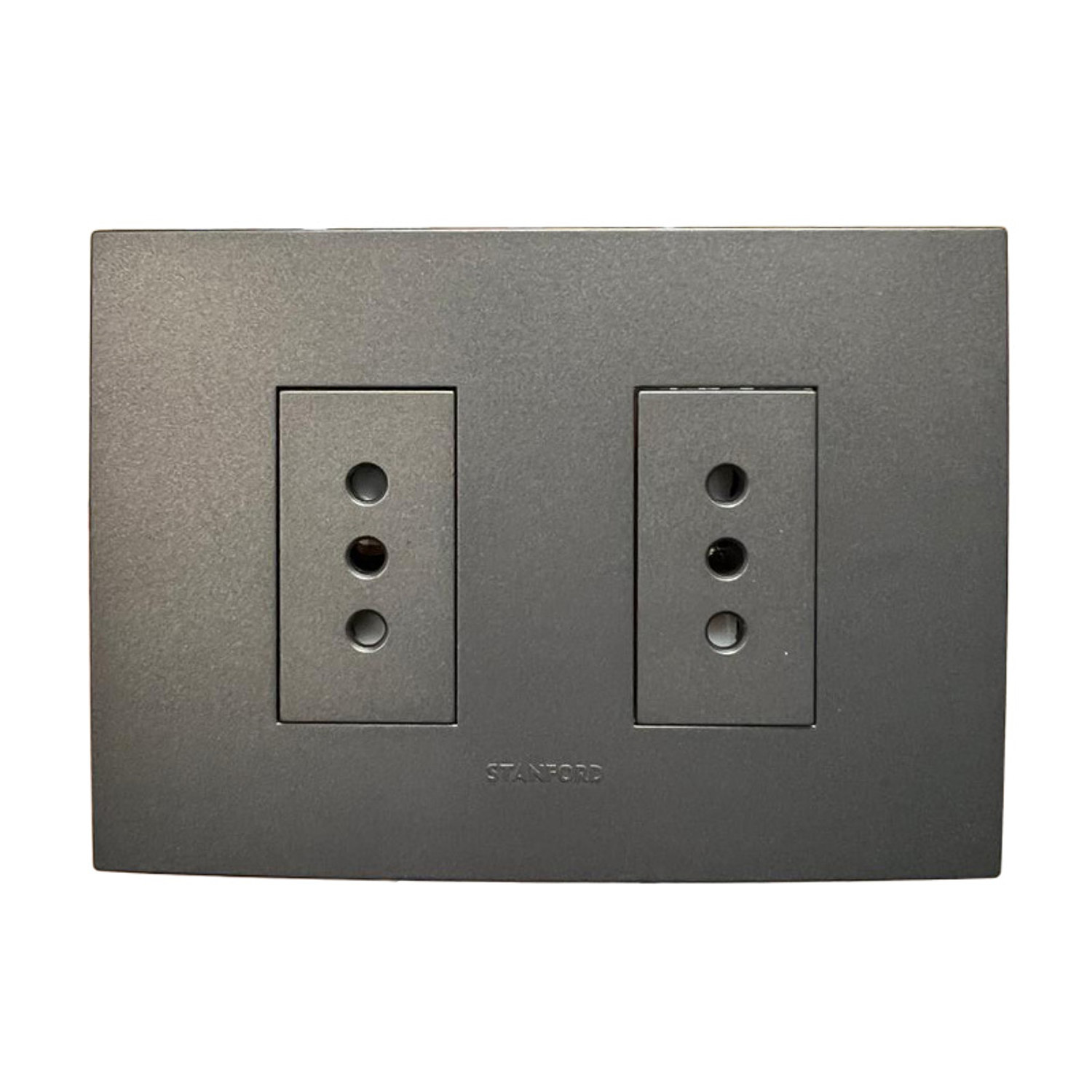 Enchufe de Pared Doble 10A 250V (Grafito) 2