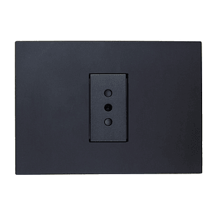 Enchufe de Pared Simple 10A 250V (Negro)
