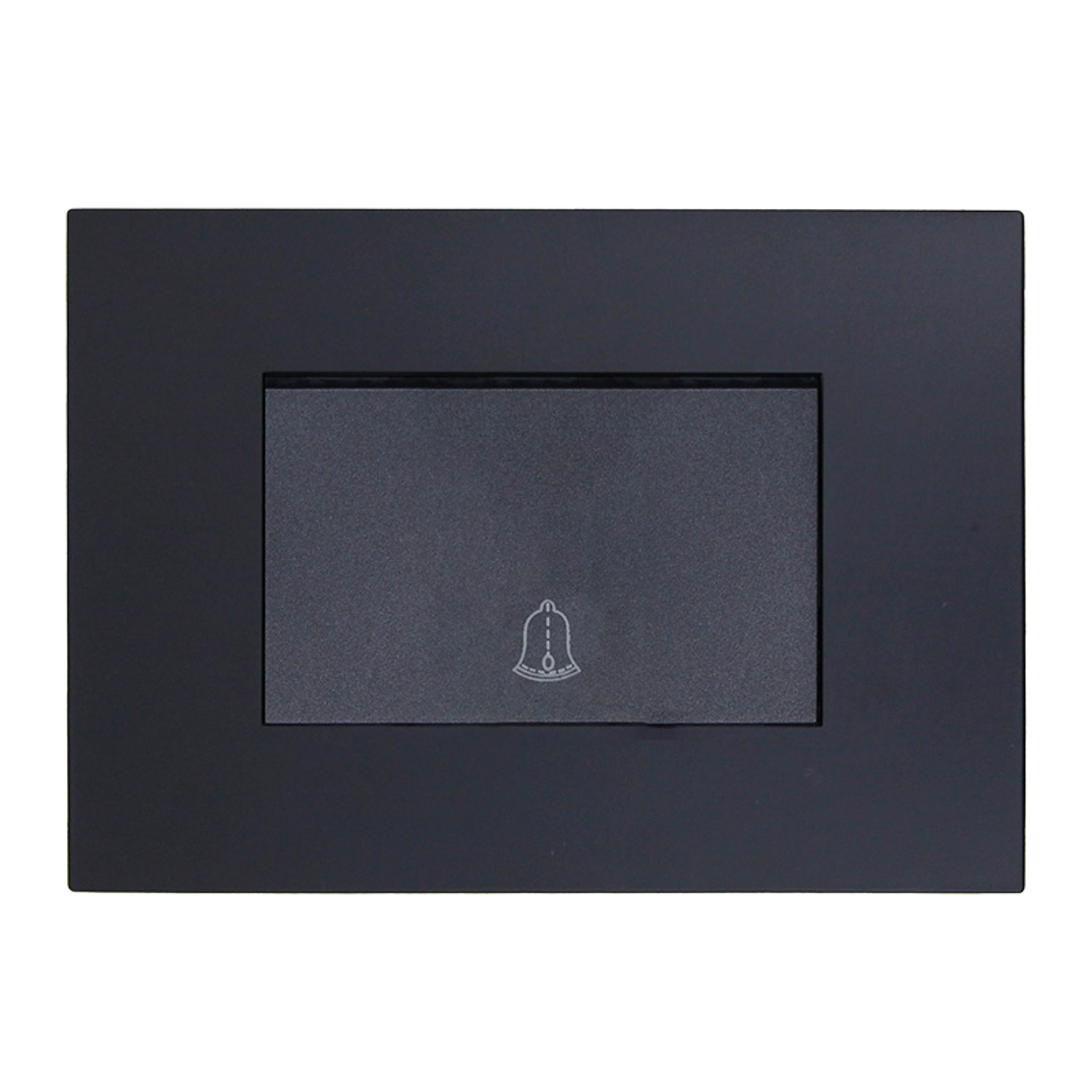 Pulsador De Timbre Teclon (Negro)