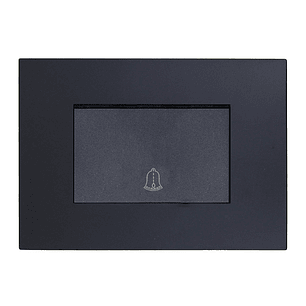 Pulsador De Timbre Teclon (Negro)