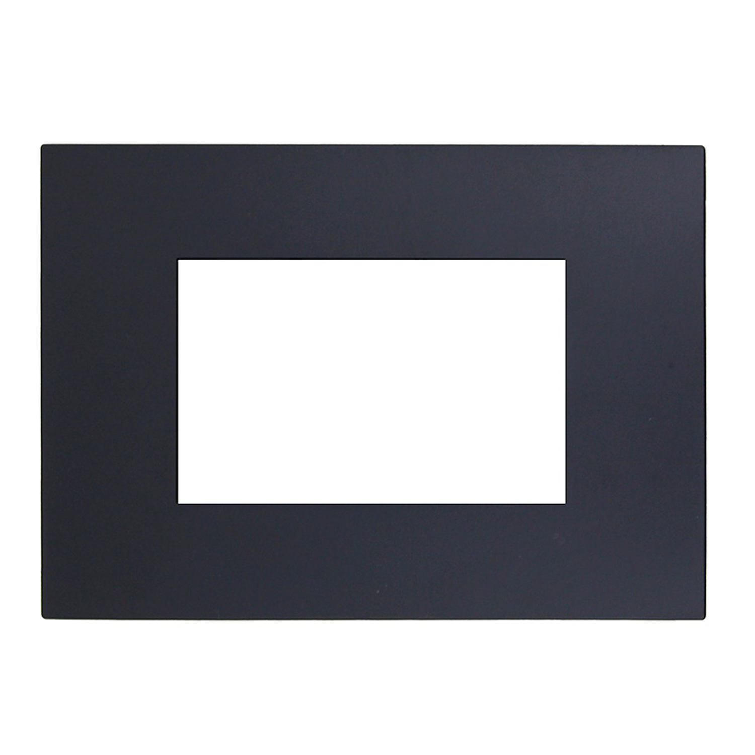 Placa Triple C/Soporte (Negro)
