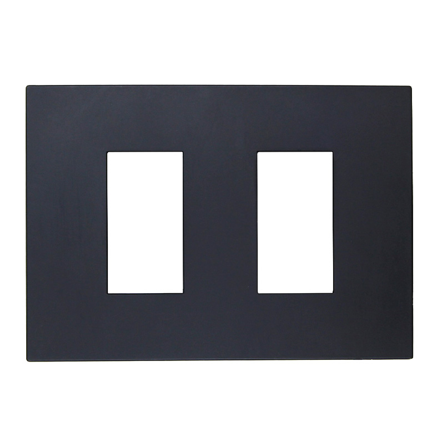 Placa Doble C/Soporte (Negro)