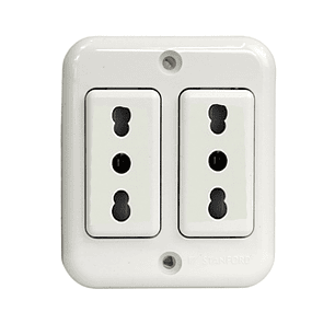 Enchufe de Pared Casquete Doble 10/16A 250V