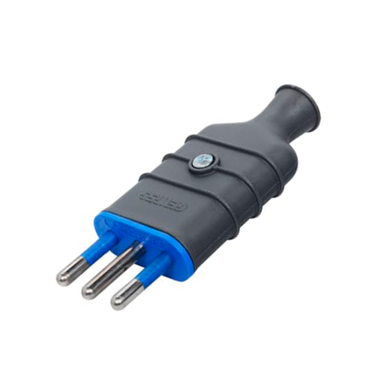 Enchufe de Pared Volante Pesado Macho 16A 250V Negro