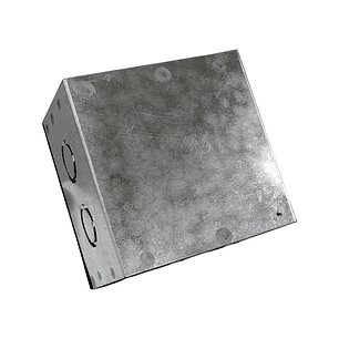 Caja Metálica Galvanizada en Caliente Lisa 100X65X65 sin Nocaut