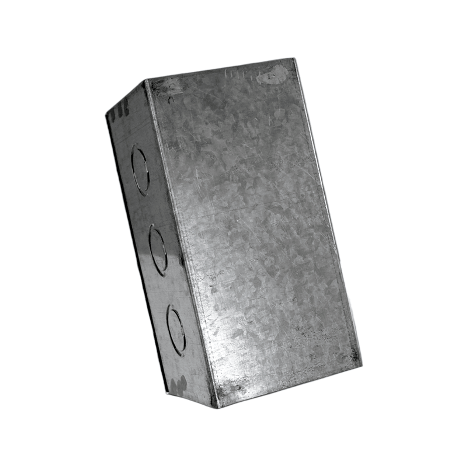 Caja Metálica Galvanizada en Caliente Prepicada 200X100X100 con Nocaut