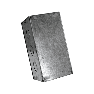 Caja Metálica Galvanizada en Caliente Prepicada 200X100X100 con Nocaut