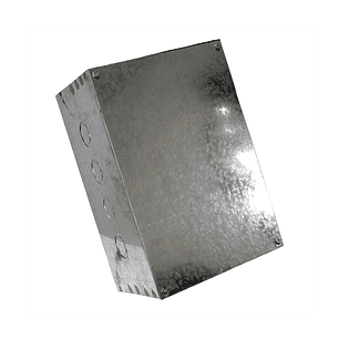 Caja Metálica Galvanizada en Caliente Prepicada 300X200X150 con Nocaut