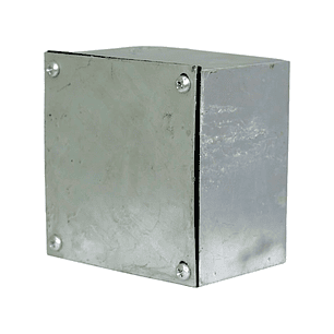 Caja Metálica Galvanizada en Caliente Lisa 150X150X100 sin Nocaut