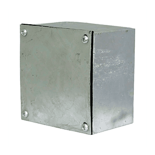 Caja Metálica Galvanizada en Caliente Lisa 200X100X100 sin Nocaut