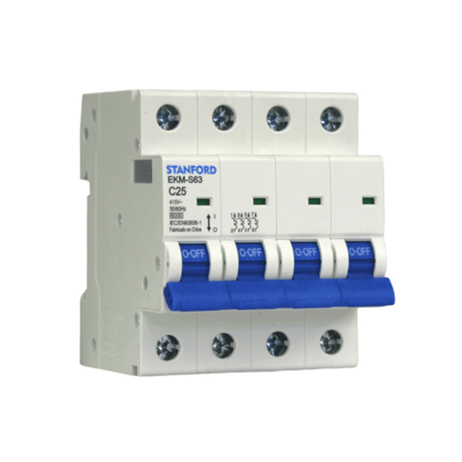 Interruptor Eléctrico Automatico 6Ka, C, 4X25A 2