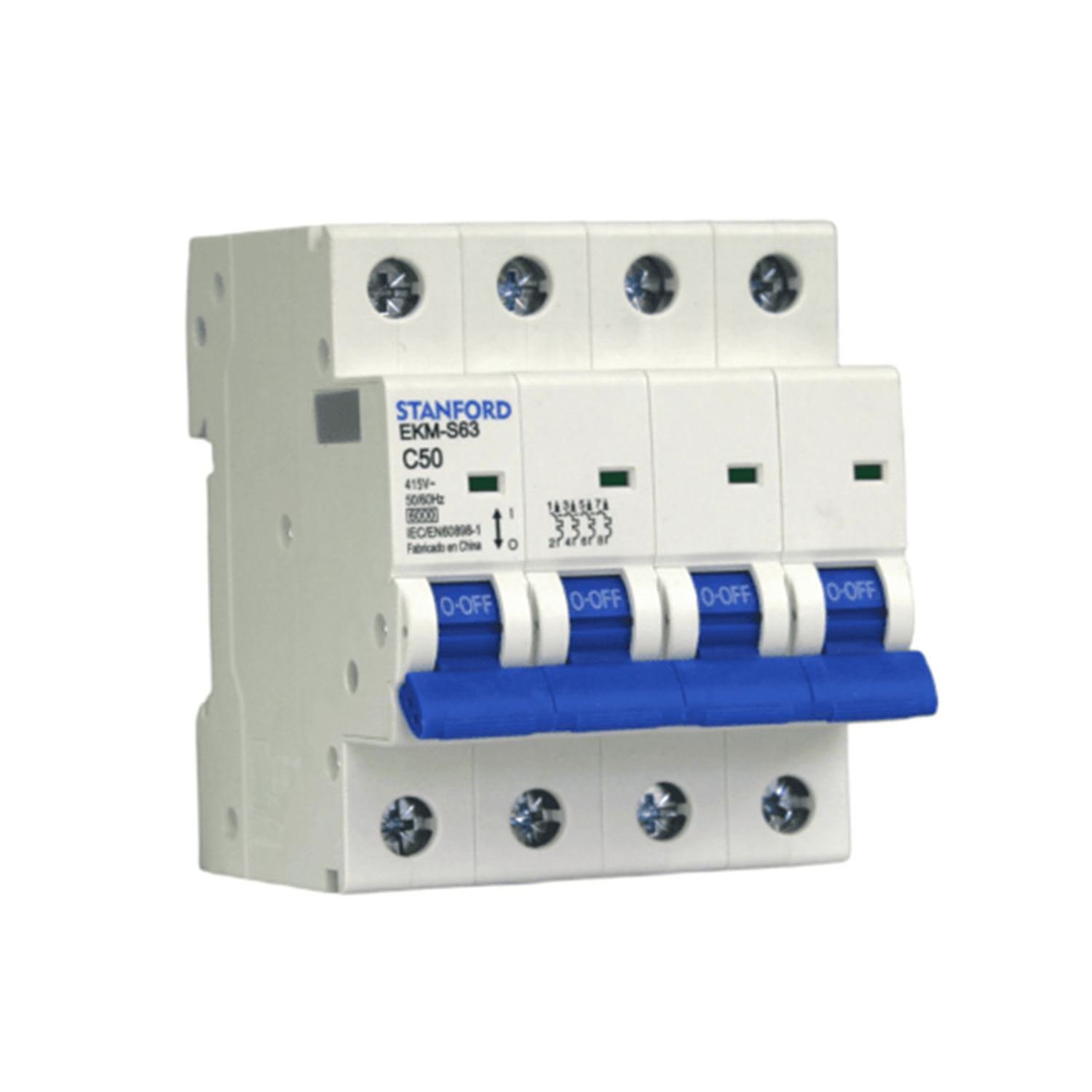 Interruptor Eléctrico Automatico 6Ka, C, 4X50A 1