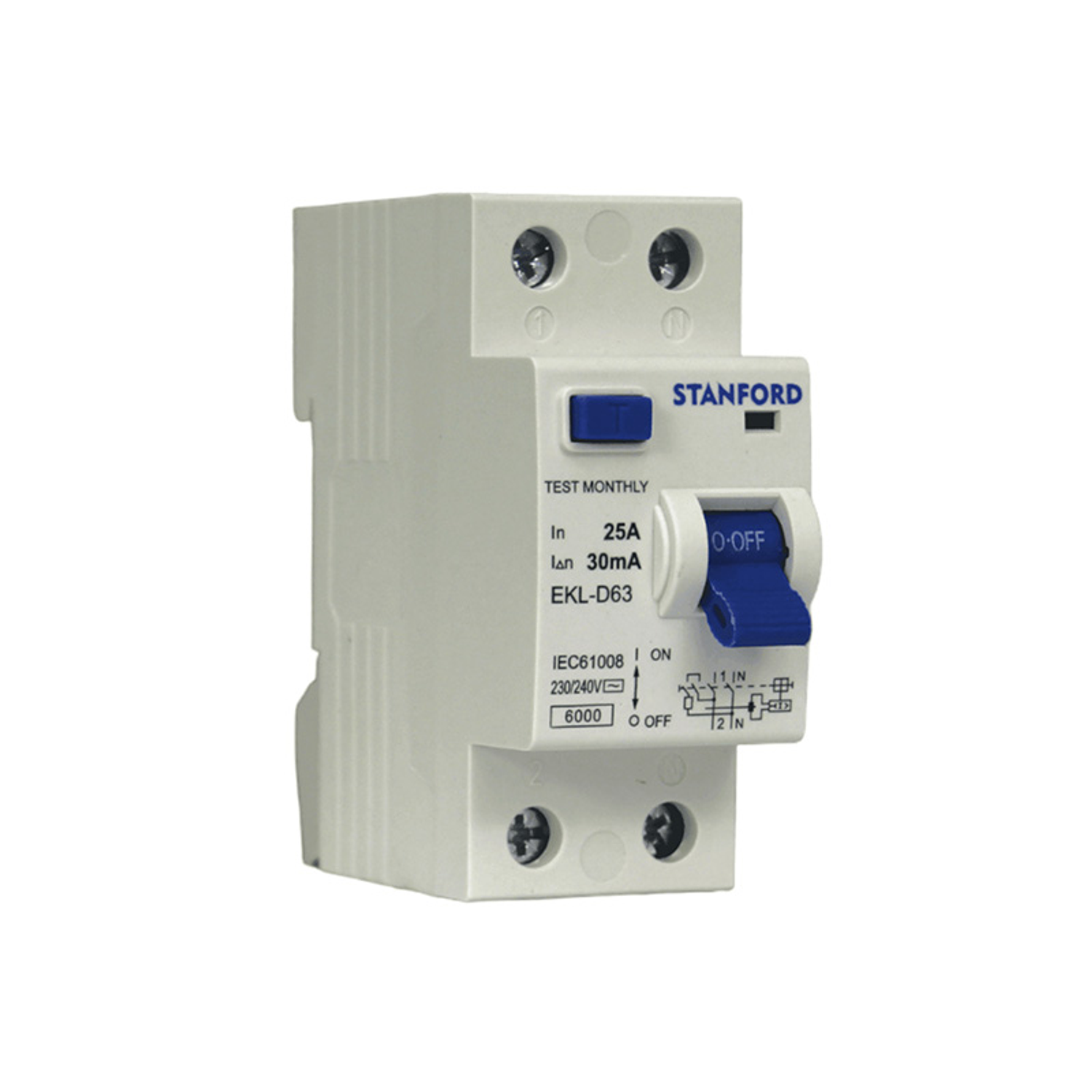Interruptor Eléctrico Diferencial 2X25A 30Ma 1