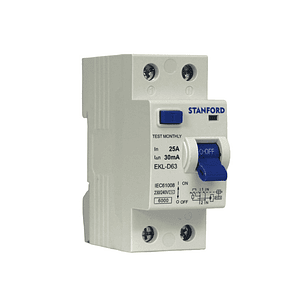 Interruptor Eléctrico Diferencial 2X25A 30Ma