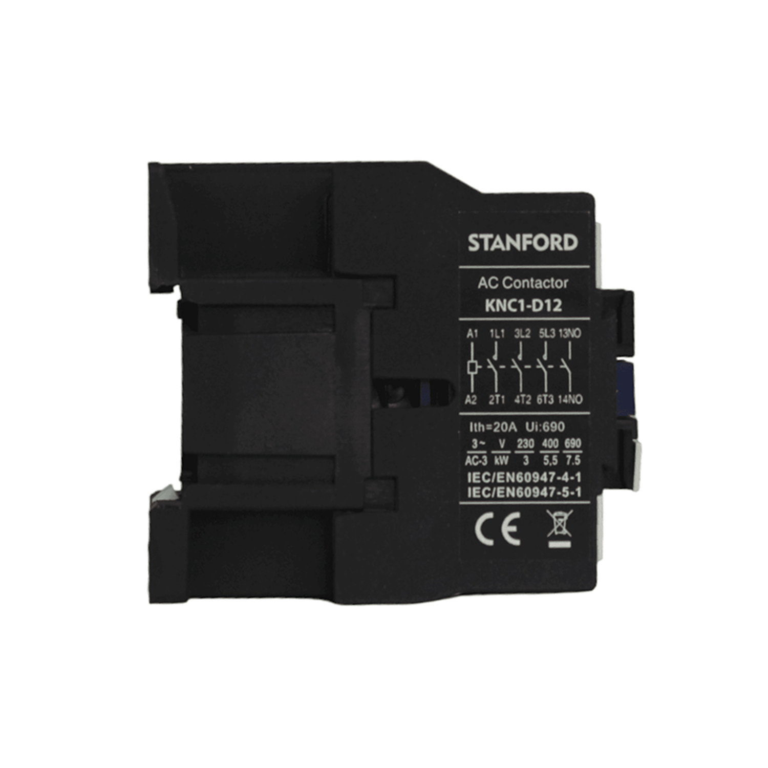 Contactor 12A, 1No, Ip20 3