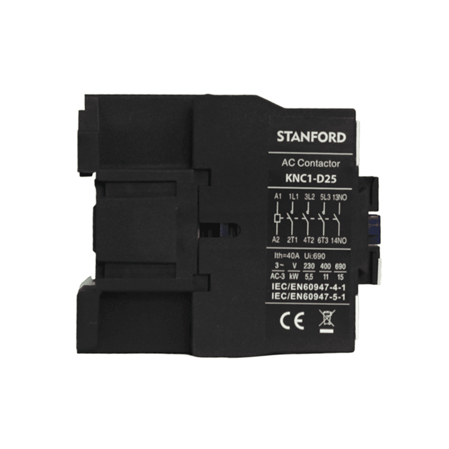 Contactor 25A, 1No, Ip20 3