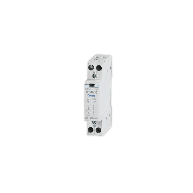 Contactor Modular 2P 20A 230V 2No Para Riel Din