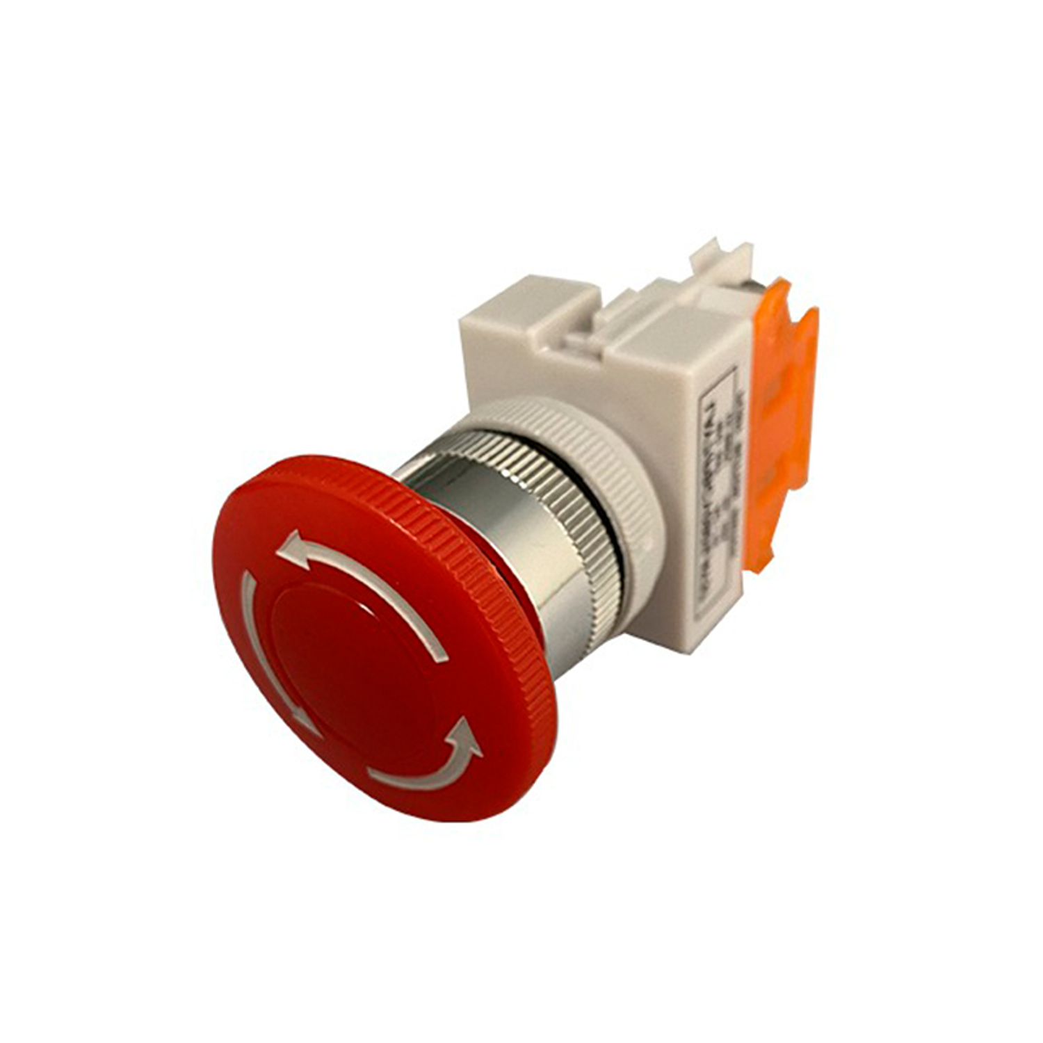 Pulsador Hongo 22Mm., Rojo, 1Nc