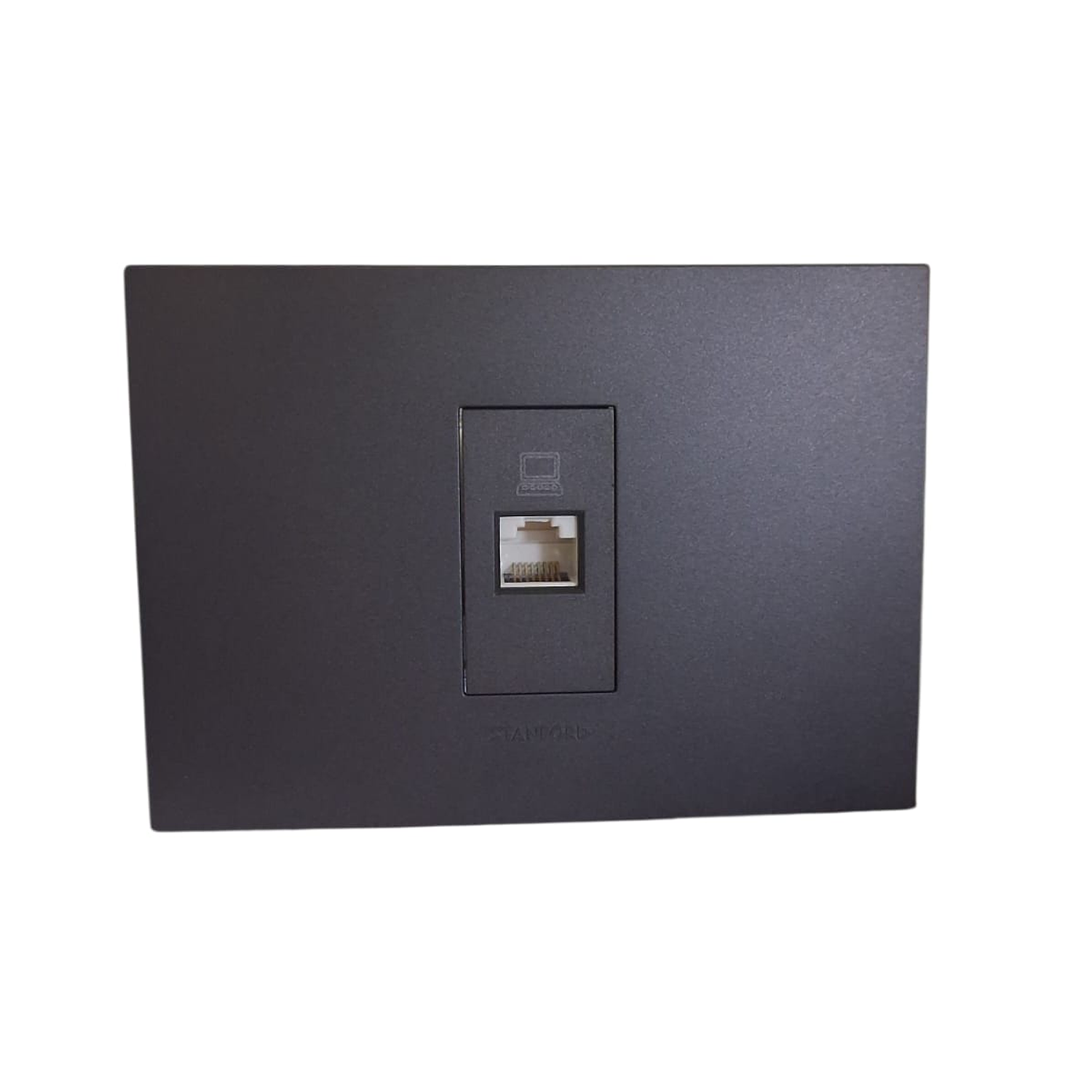 Toma Rrj45 Cat6e Ethernet Red Internet Oficina Hogar Grafito 1