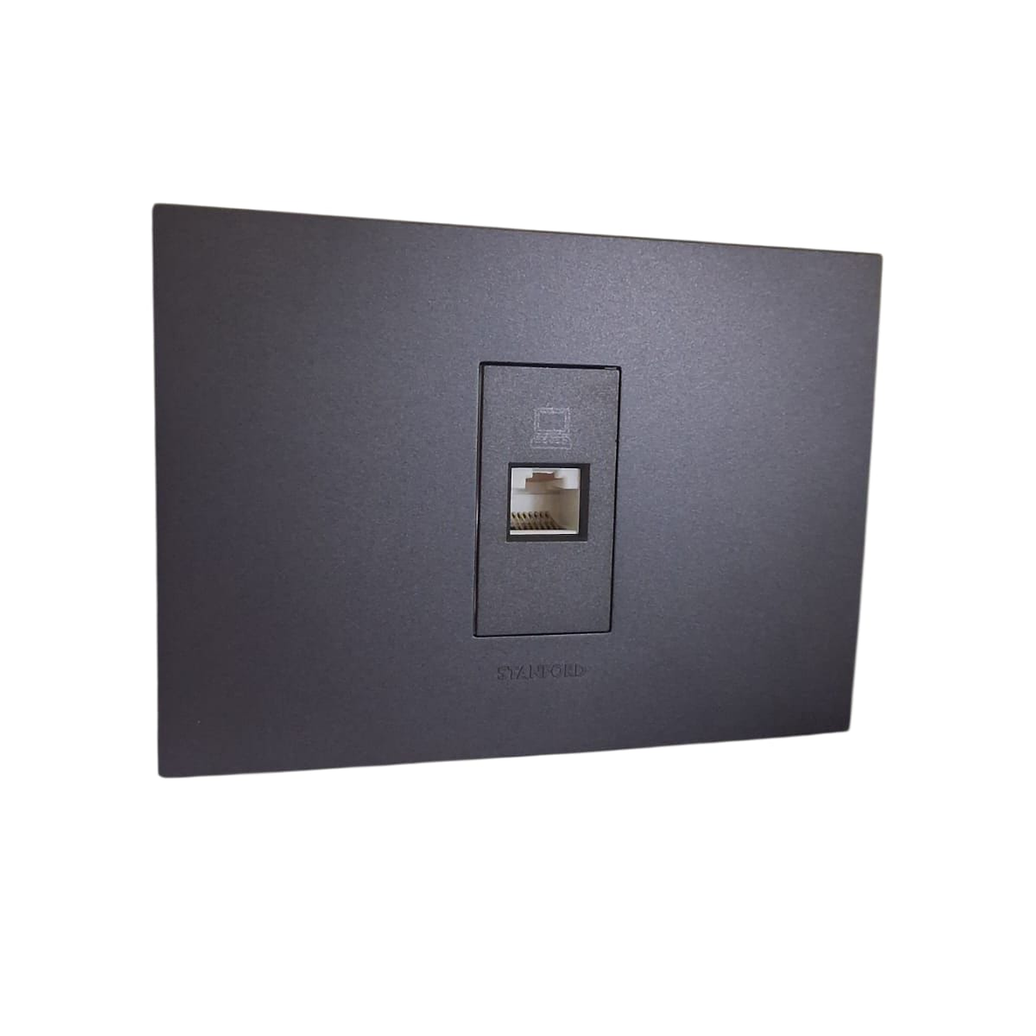 Toma Rrj45 Cat6e Ethernet Red Internet Oficina Hogar Grafito 2