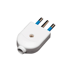 Enchufe de Pared Macho 10A 250V Blanco