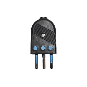 Enchufe de Pared Macho Convertible 10A 250V Negro